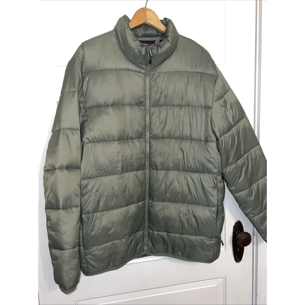 Olive Green Lightweight‎ Packable Puffer L Mens 42-44